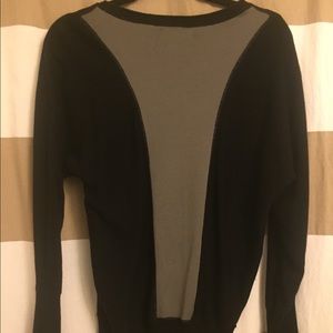 Black Athletic sweater with dri-fit back